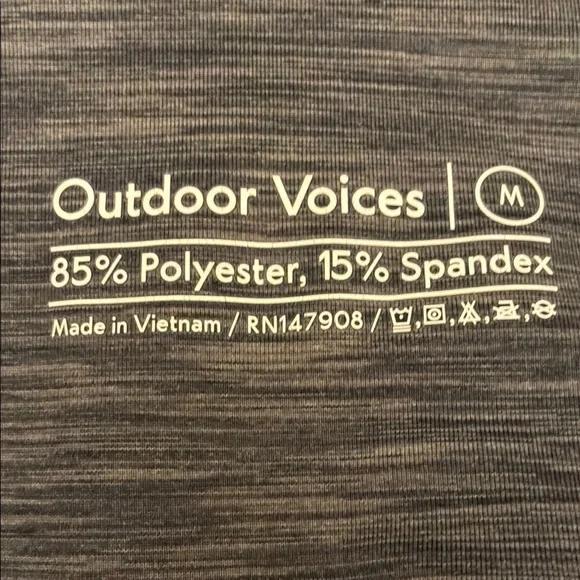 Outdoor Voices Charcoal Performance Shorts - Picture 3 of 3